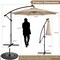 Costway 10FT Patio Solar-Lighted 112 LED Cantilever Offset Umbrella Crank Tilt Outdoor